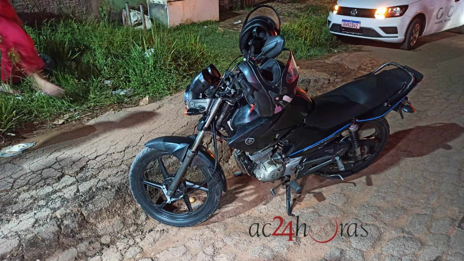 Colis O Entre Motocicleta E Bicicleta Deixa Mulher Ferida Em Rio Branco