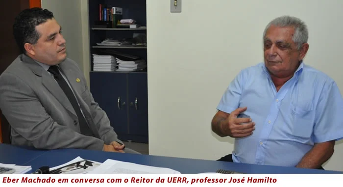 Eber Machado visita faculdade estadual de Roraima para instalar modelo no Acre