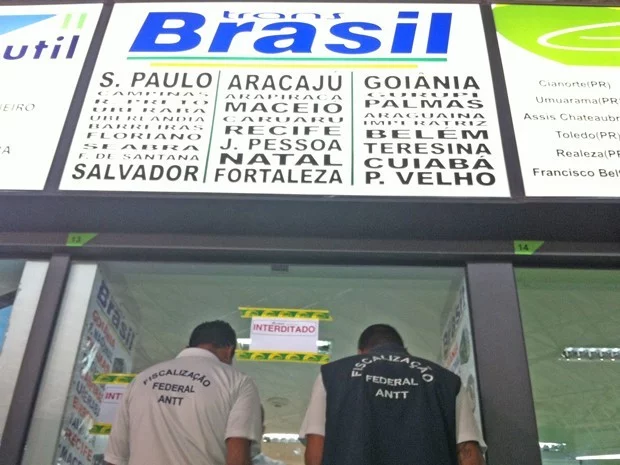 ANTT fecha em Brasília, guiche de empresa de onibus que também atua no Acre