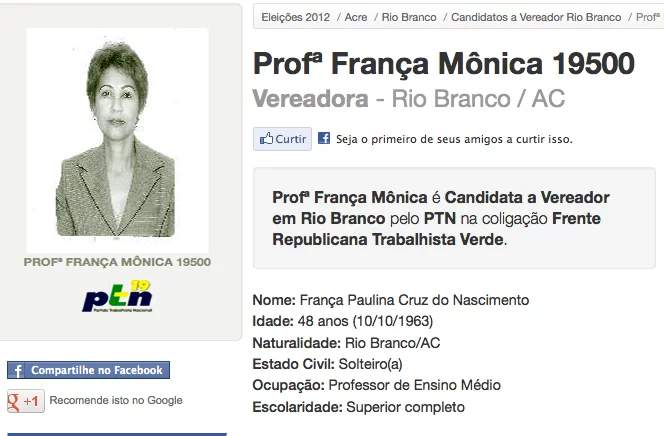 Candidata a vereadora de Rio Branco pelo PTN leva dez facadas no Castelo Branco