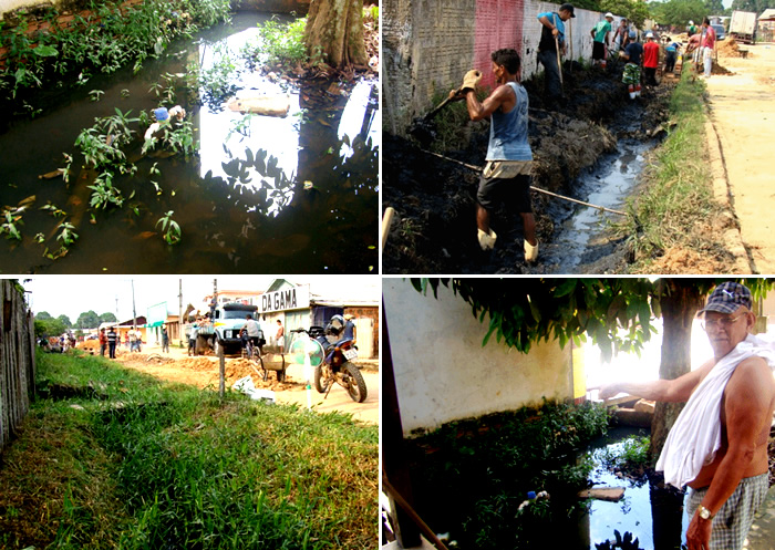 Moradores temem epidemia de dengue com esgoto a céu aberto em bairro de Tarauacá