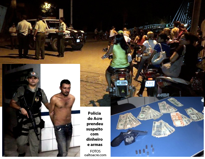 Bandidos aterroriza Cobija, roubam R$ 100 mil e atiram em comerciante; três são presos