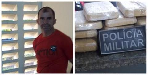 PM do Acre prende motoqueiro com mais de 11kg de cocaína