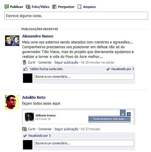 Assessores de Sebastião Viana ensinam como bloquear perfil de internautas que criticam o Governo do Acre no facebook