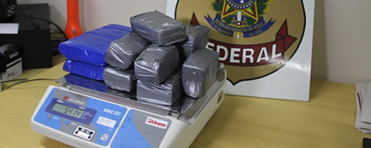 PF apreende 15 kg de cocaína em Mâncio Lima e Cruzeiro do Sul