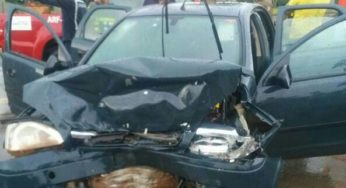 Colisão entre dois carros deixa oito feridos