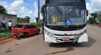 Colisão entre ônibus e carro deixa trânsito lento na Via Verde