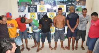 Polícia Civil e Militar deflagram Operação Impacto e prendem 10 em Rio Branco; Grupo será enviado para o Presídio ainda hoje