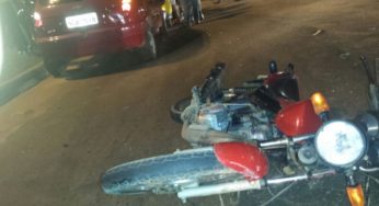 Após jogo do Brasil, colisão deixa motociclista ferido em Avenida da capital