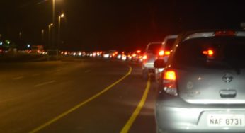 Engarrafamentos continuam quilométricos nas noites de Expoacre