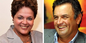 Dilma Roussff e Aécio Neves vão para disputa do segundo turno