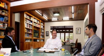 Com portas fechadas e longe da imprensa, Sebastião recebe Cameli em conversa reservada