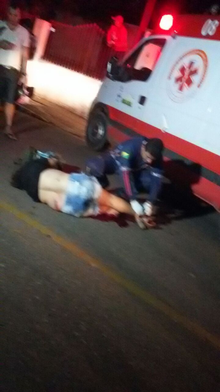 Acidente grave é registrado na Rua Rio de Janeiro, na capital