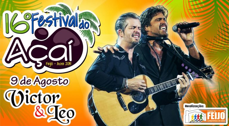 Festival do Açai começa hoje e encerra no domingo com show da dupla Victor e Léo