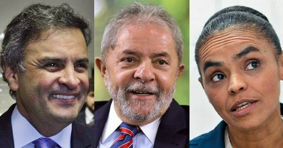 Aécio tem 26%, Lula, 20% e Marina, 19%, diz pesquisa Datafolha