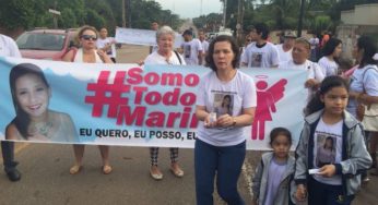 ​Amigos e familiares fazem campanha “Somos Todos Marina” em lugar onde jovem morreu