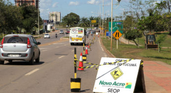 Parque Tucumã tem trecho interditado pela Seop para obras na pista de caminhada