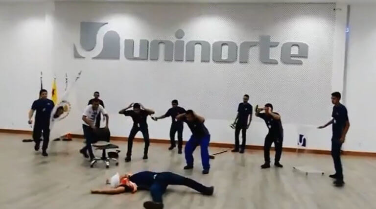Vídeo mostra funcionários da Uninorte dançando “Que Tiro Foi Esse”