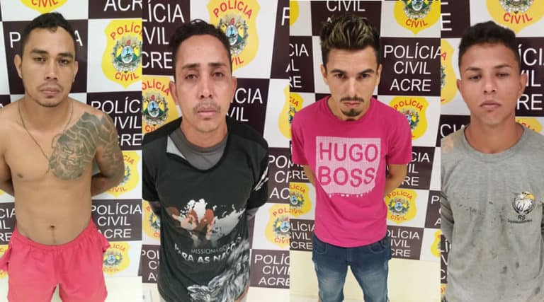 Polícia Civil prende quatro suspeitos de homicídios em Rio Branco