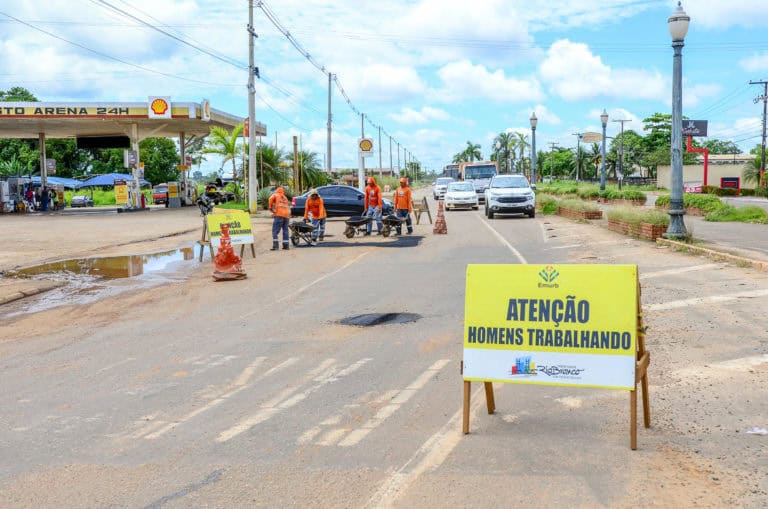 Prefeitura faz operação emergencial na Via Chico Mendes, principal corredor viário do Segundo Distrito e de nossa Capital