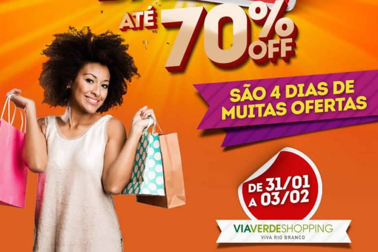 Via Verde Shopping realiza primeira liquidação do ano com até 70% de desconto