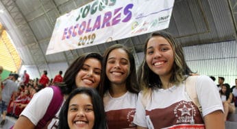 Jogos Escolares são abertos durante cerimônia no Ginásio Coberto
