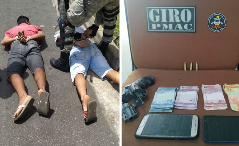 Ladrões são presos após cometerem assalto em avenida de Cruzeiro do Sul