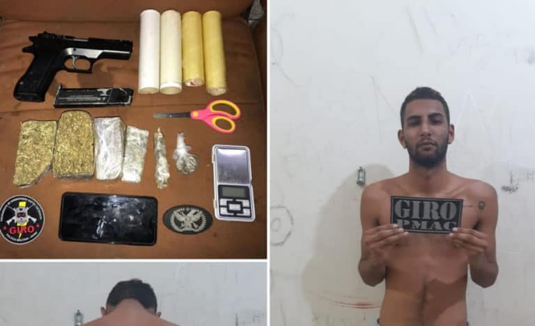 Polícia Militar de Cruzeiro do Sul prende homem com celular roubado e drogas