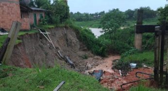 Desmoronamento deixa uma família desabrigada e seis em monitoramento em Rio Branco