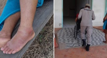Bombeiros resgatam colono picado por cobra Jararaca na zona rural de Sena Madureira