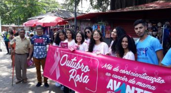 Militantes do Avante encerram campanha de conscientização do Outubro Rosa