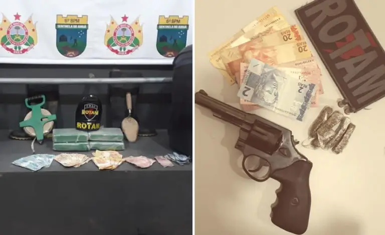PM prende dupla com drogas e R$ 5 mil dentro de mochila
