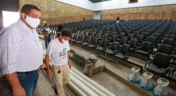 Governador do Acre em exercício visita obras de espaços culturais em Cruzeiro do Sul