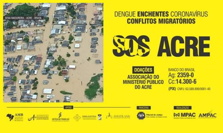 Campanha de socorro ao Acre pelas enchentes supera R$ 1 milhão