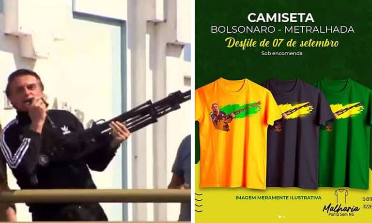 Malharia do Acre vende camisas com referência à “fuzilar petistas”