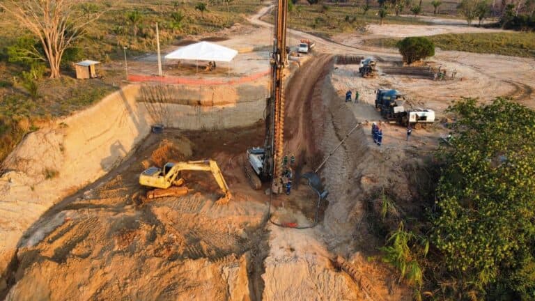 Iniciada a primeira perfuração para ponte do anel viário de Brasiléia e Epitaciolândia