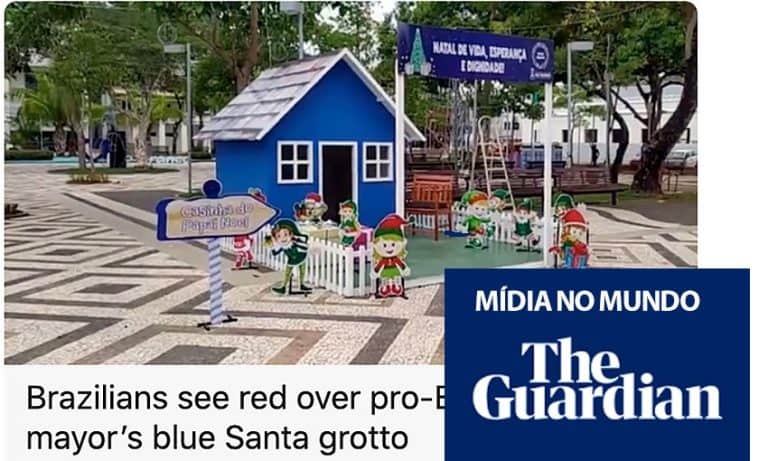The Guardian compartilha notícia do ac24horas ao repercutir caso da casa do Papai Noel