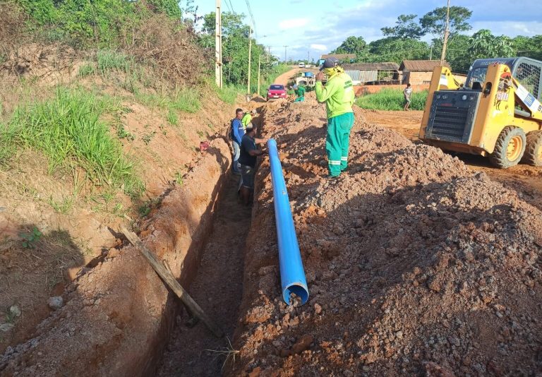 Governo prepara entrega da ampliação da rede de água do bairro Nazaré, em Brasiléia