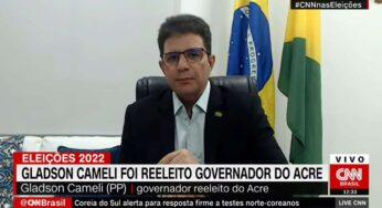 Na CNN, Gladson declara apoio a Bolsonaro no 2º turno e garante conter as queimadas
