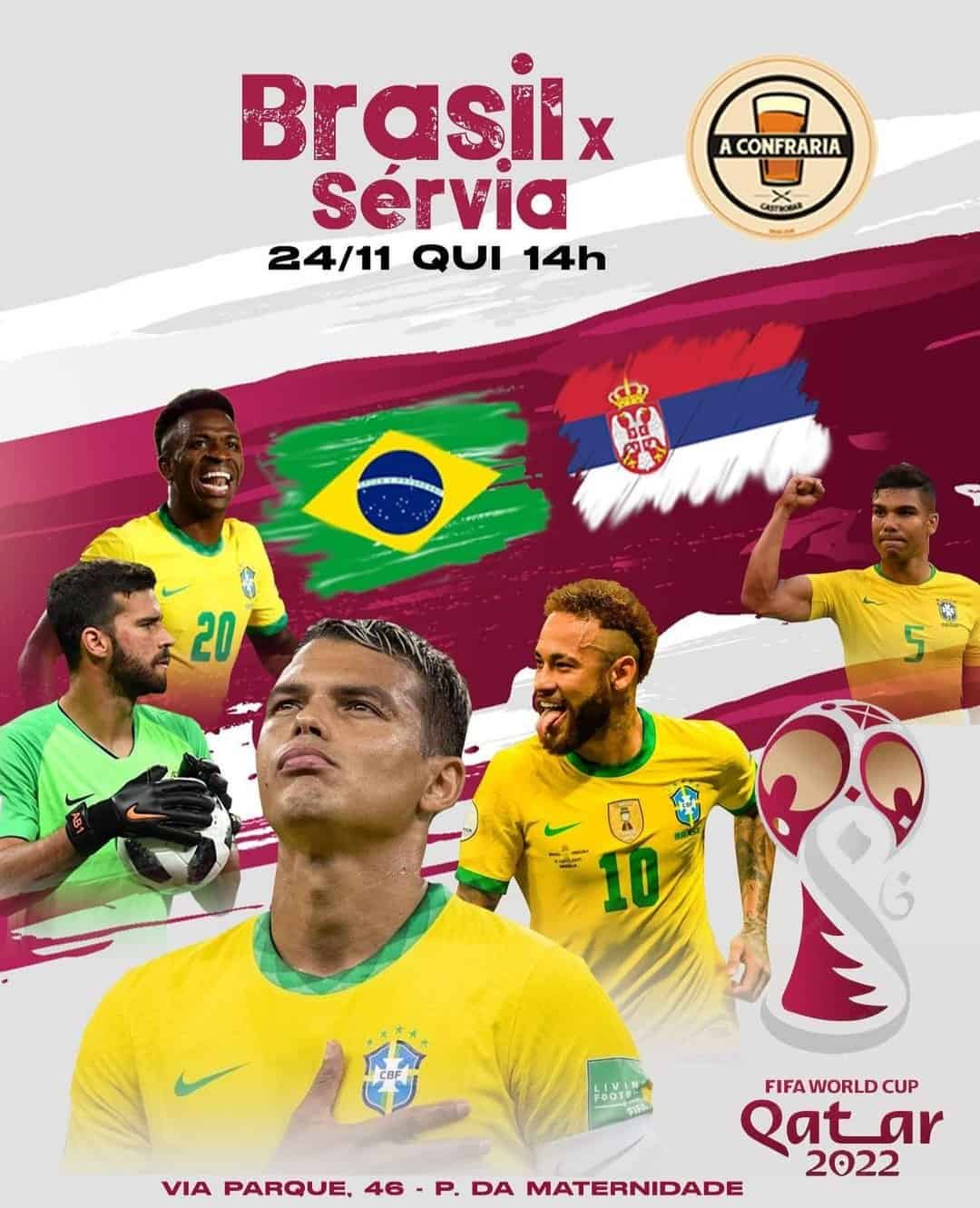 Todos os horários de jogos da copa do mundo de futebol para a seleção  brasileira com hora e data