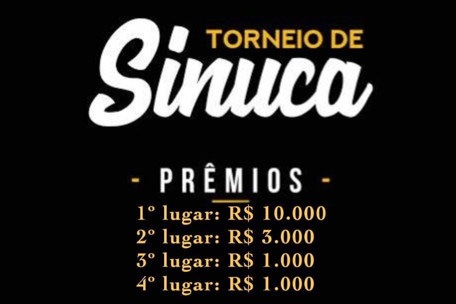 Torneio de sinuca tem premiação de R$ 1.000 em novembro - Diário