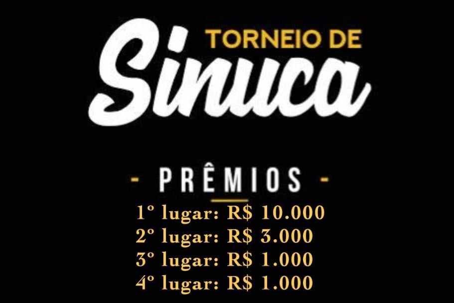Torneio de sinuca tem premiação de R$ 1.000 em novembro - Diário Corumbaense