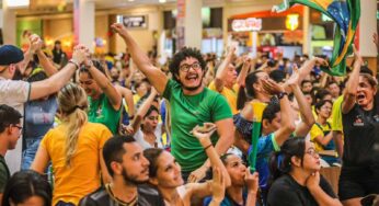 Confira a galeria de fotos da torcida acreana no 4º jogo do Brasil