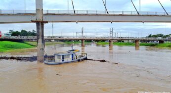 Nível do Rio Acre continua aumentando, mas preparação de abrigos é descartada