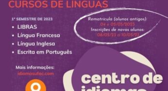 Centro de Idiomas da Ufac abre novas turmas de Inglês, Espanhol, Português, Francês e Libras
