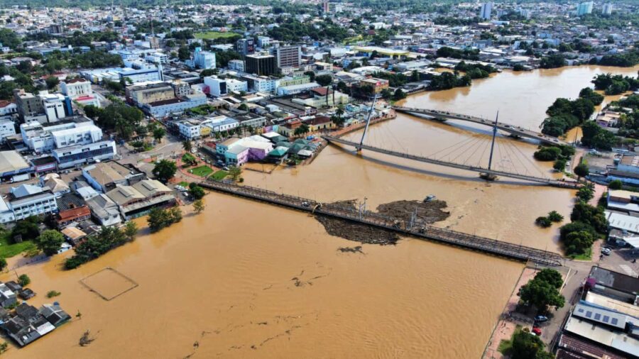 Vazante continua e nível do Rio Acre fica abaixo dos 17 metros ao meio-dia desta quarta