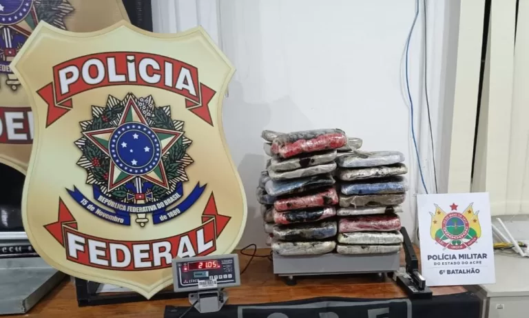 Homem é preso com 21 quilos de maconha em Cruzeiro do Sul