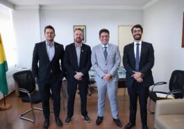 Governador e secretário de Turismo receberam diretores da Latam e GOL = Foto Pedro Devani