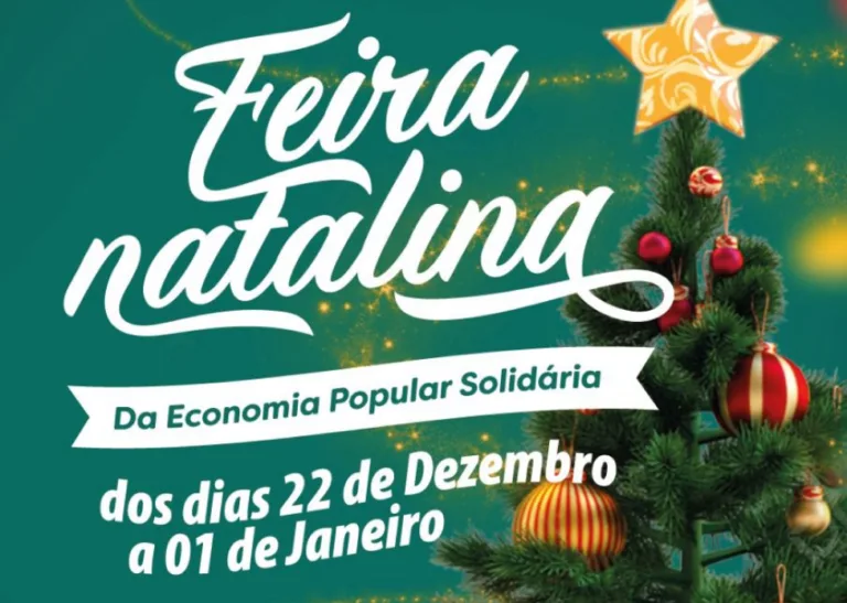 Feira Natalina de Economia Popular e Solidária começa nesta sexta-feira no Horto Florestal