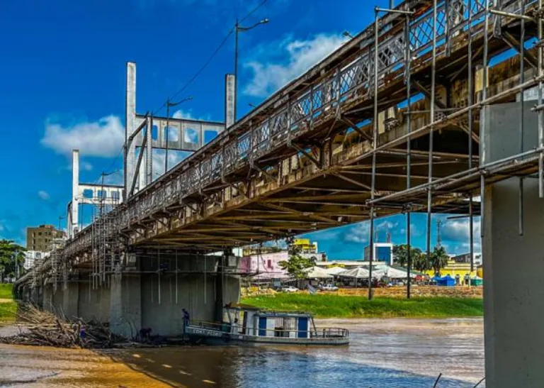 Com 75% de obra,  prazo de entrega da Ponte Metálica é ampliado em mais 30 dias